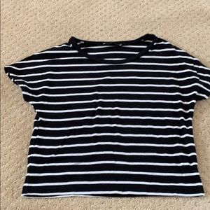 Black and white stripped top